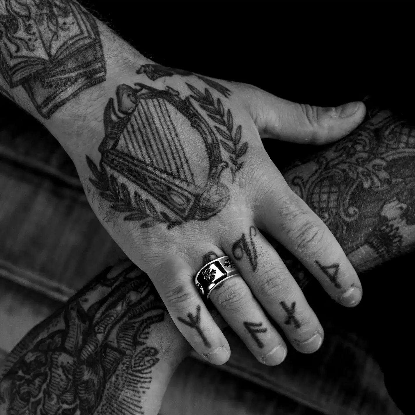 Chrome Hearts Cross Ring - Gothic 925 Sterling Silver Jewelry | David Studio