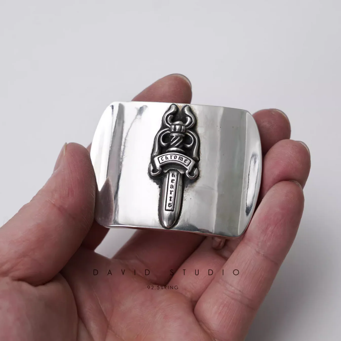 Chrome Hearts Cross Ring - Gothic 925 Sterling Silver Jewelry | David Studio