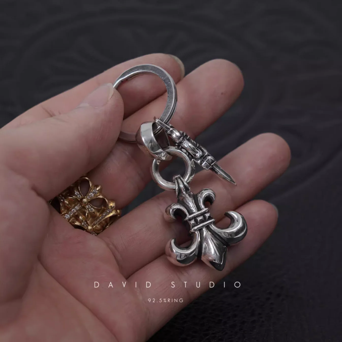 Chrome Hearts Cross Ring - Gothic 925 Sterling Silver Jewelry | David Studio