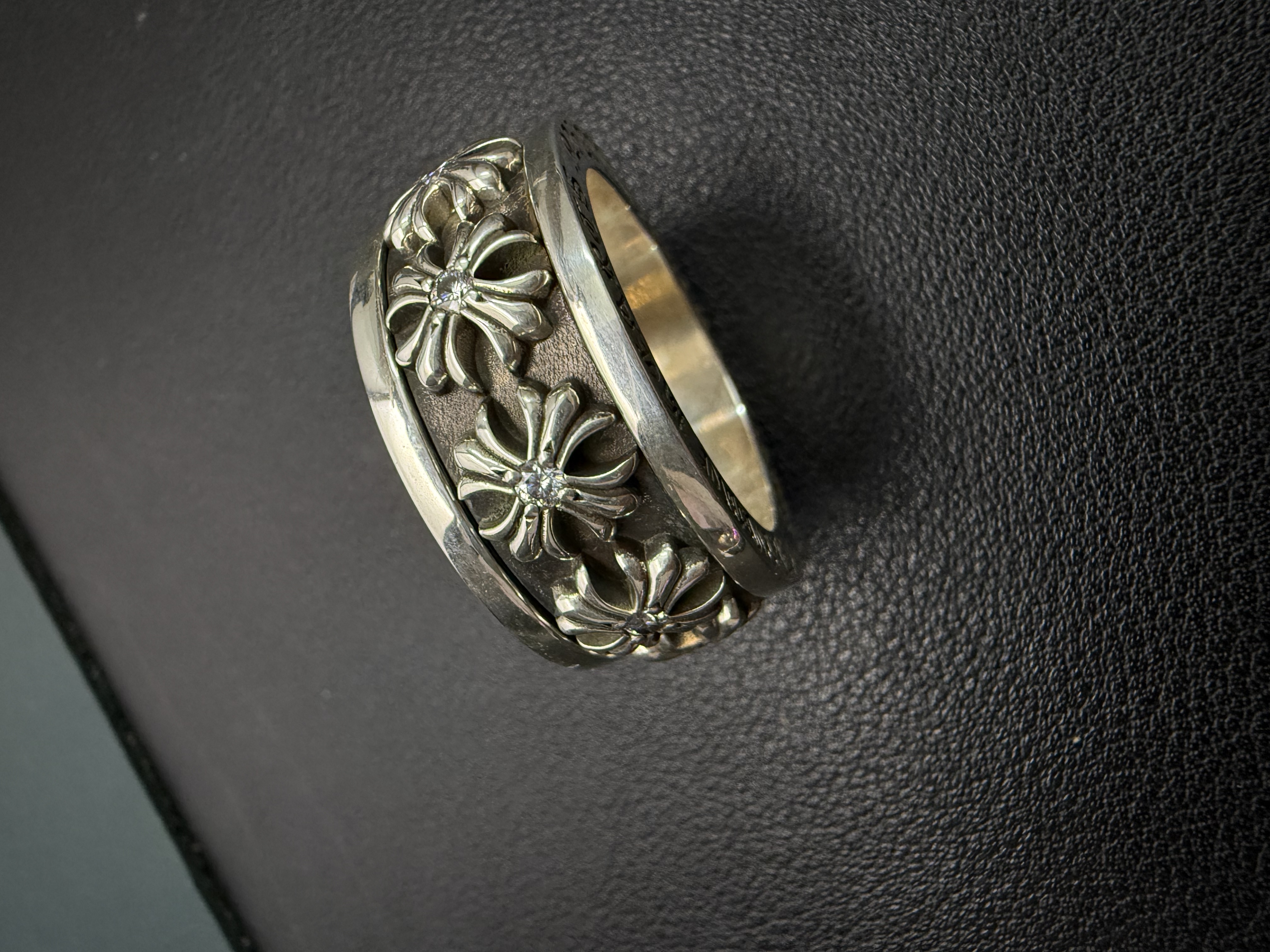 Chrome Hearts Cross Ring - Gothic 925 Sterling Silver Jewelry | David Studio