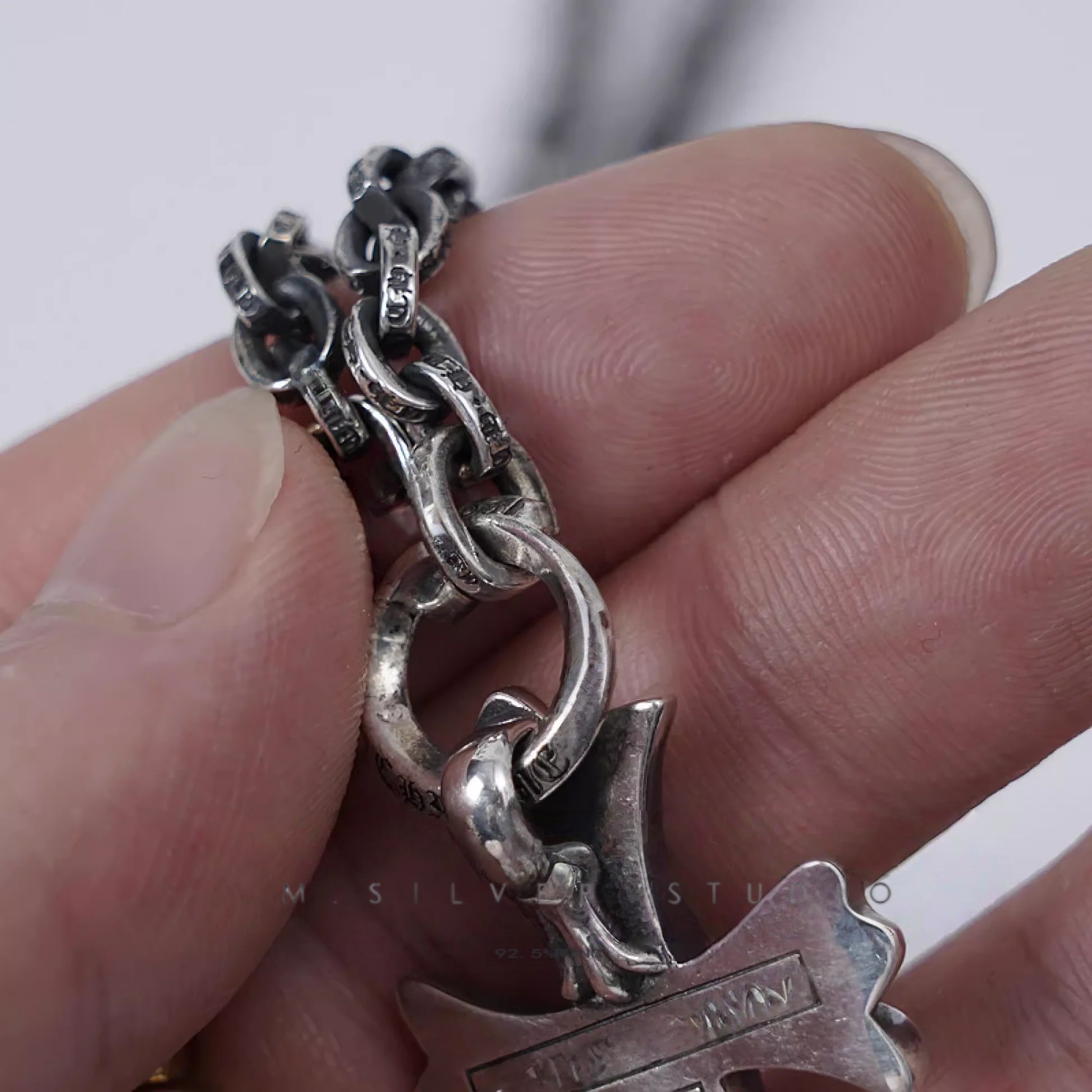 Chrome Hearts Cross Ring - Gothic 925 Sterling Silver Jewelry | David Studio