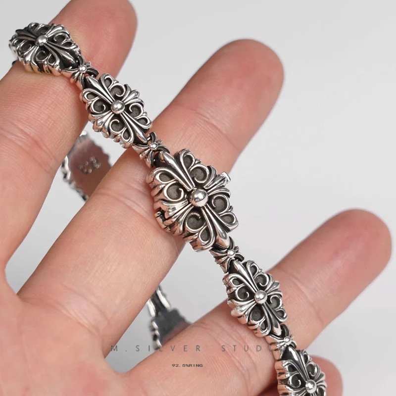 Chrome Hearts Cross Ring - Gothic 925 Sterling Silver Jewelry | David Studio