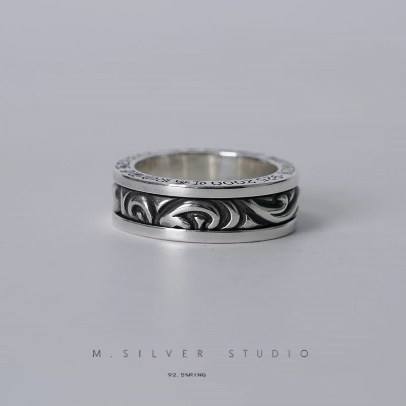 Chrome Hearts Cross Ring - Gothic 925 Sterling Silver Jewelry | David Studio