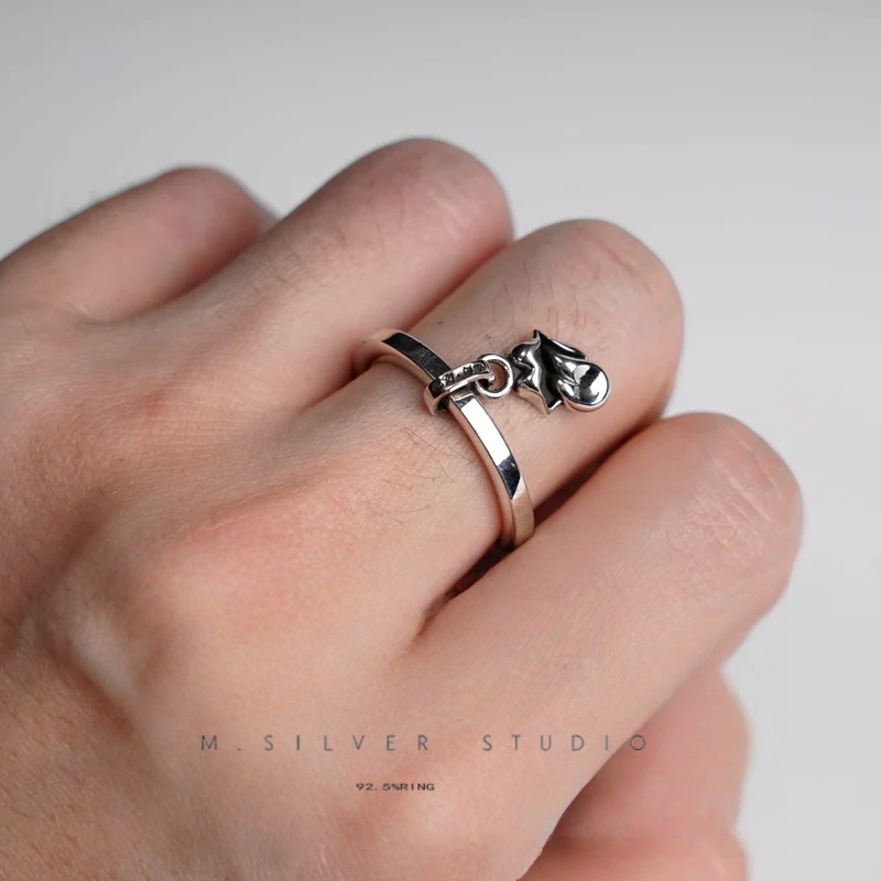 Chrome Hearts Cross Ring - Gothic 925 Sterling Silver Jewelry | David Studio