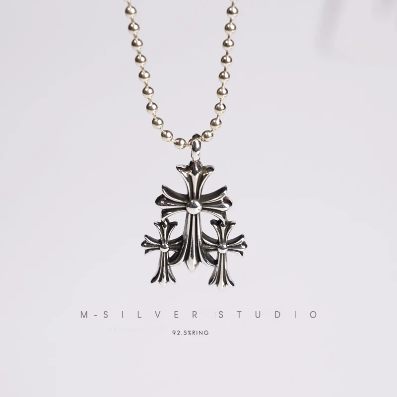 Chrome Hearts Cross Ring - Gothic 925 Sterling Silver Jewelry | David Studio