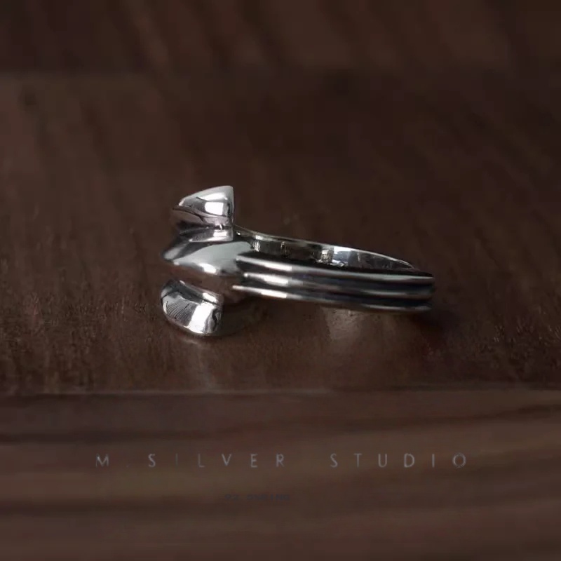 Chrome Hearts Cross Ring - Gothic 925 Sterling Silver Jewelry | David Studio