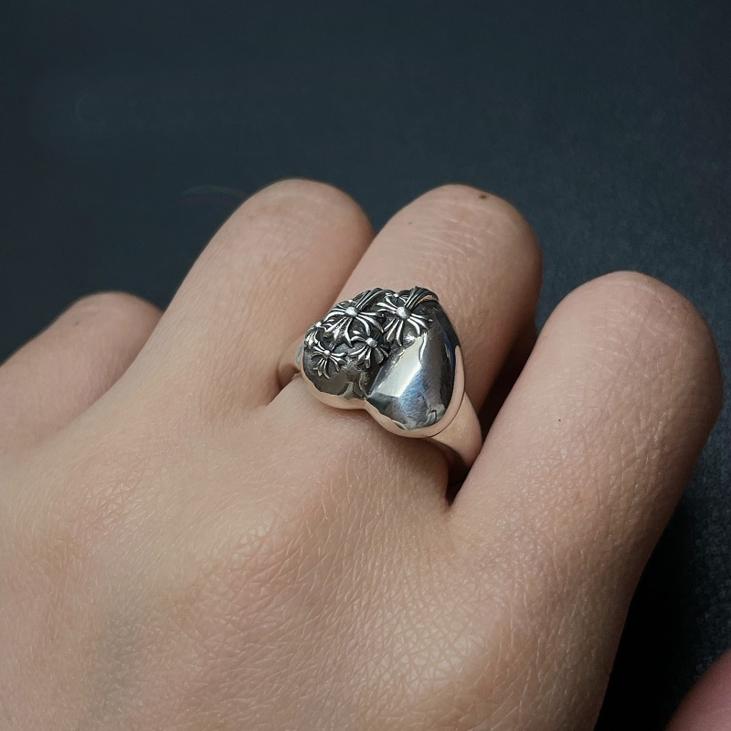 Chrome Hearts Cross Ring - Gothic 925 Sterling Silver Jewelry | David Studio