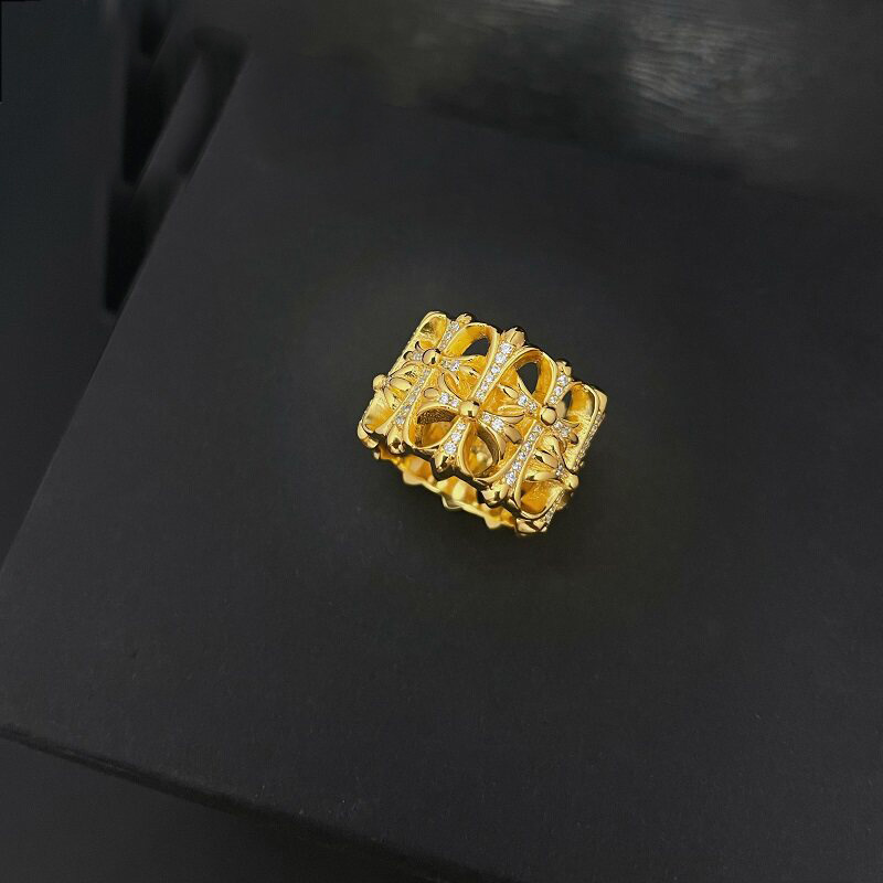 Chrome Hearts Cross Ring - Gothic 925 Sterling Silver Jewelry | David Studio