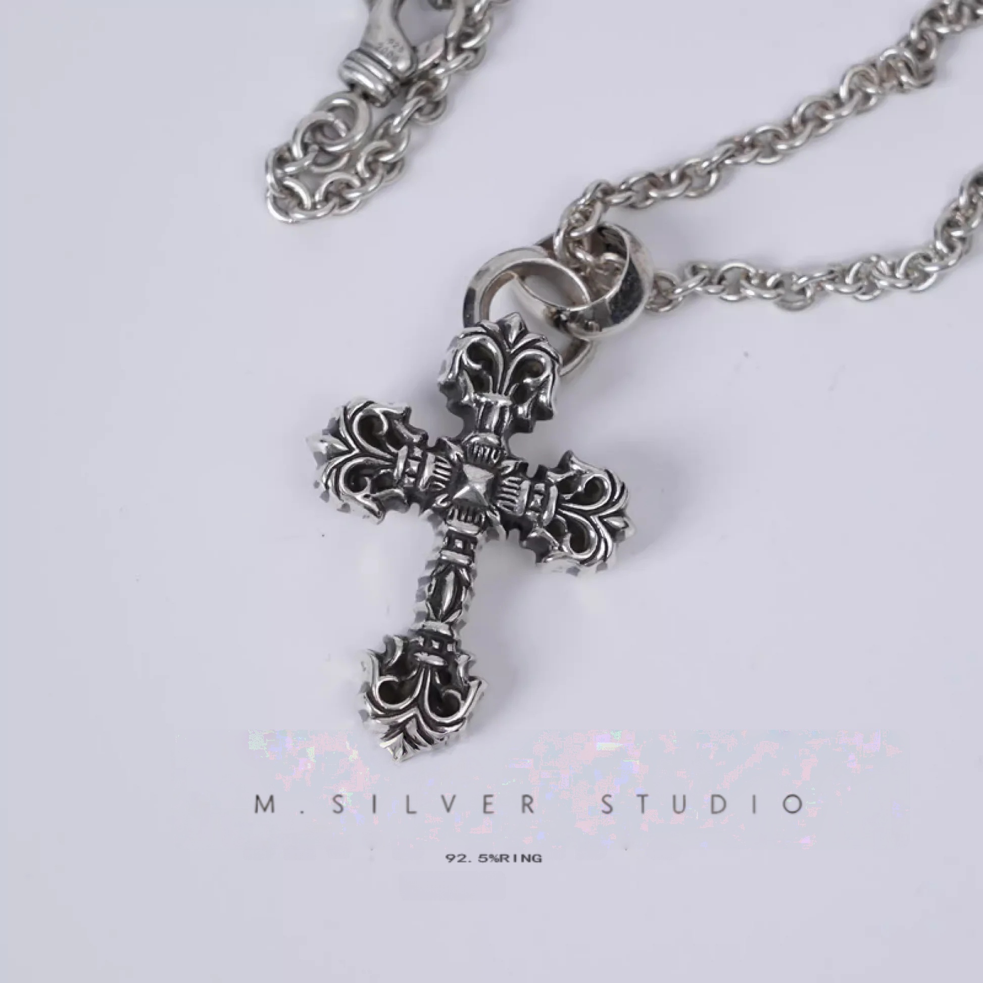 Chrome Hearts Cross Ring - Gothic 925 Sterling Silver Jewelry | David Studio