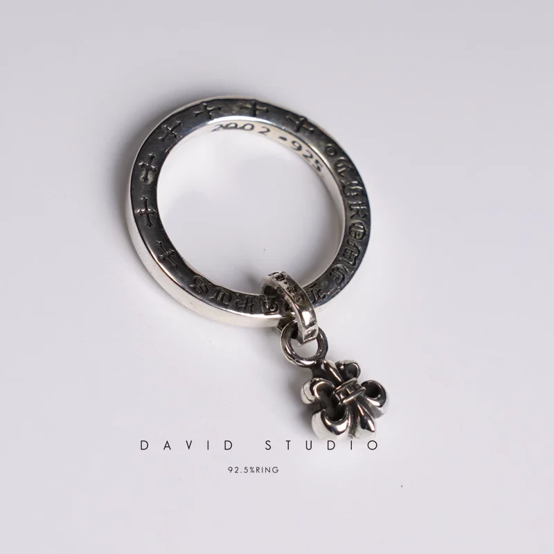 Chrome Hearts Cross Ring - Gothic 925 Sterling Silver Jewelry | David Studio