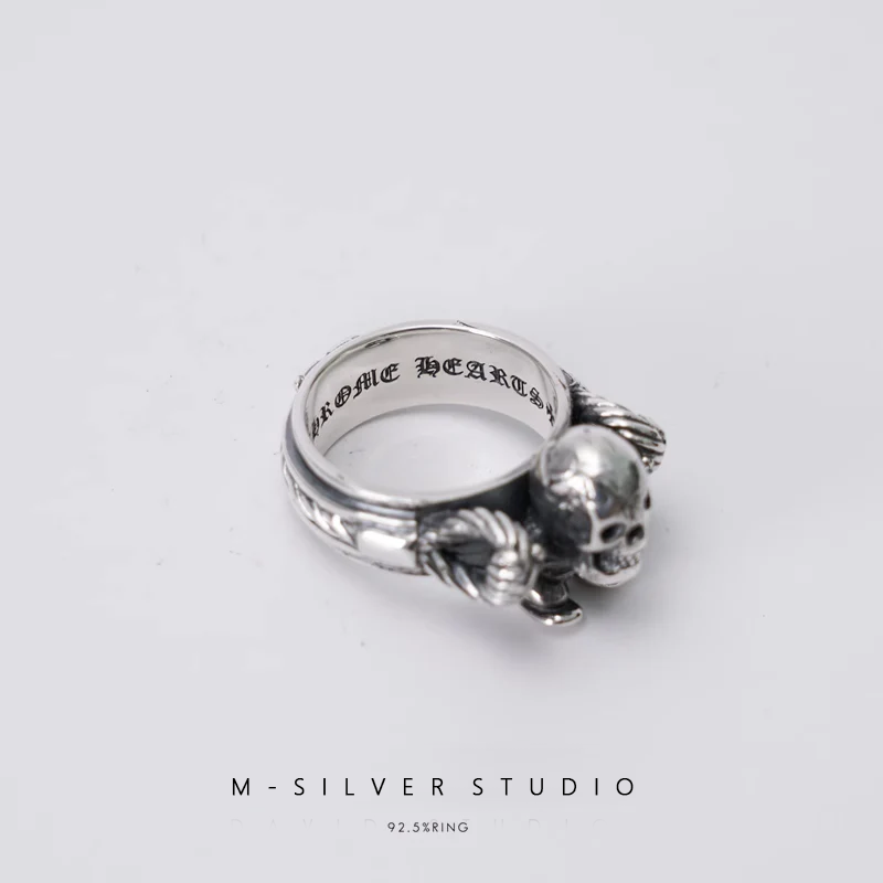 Chrome Hearts Cross Ring - Gothic 925 Sterling Silver Jewelry | David Studio