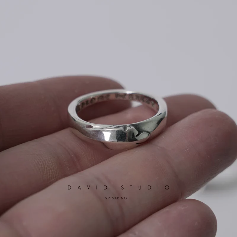 Chrome Hearts Cross Ring - Gothic 925 Sterling Silver Jewelry | David Studio