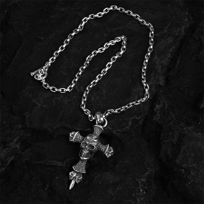 Chrome Hearts Cross Ring - Gothic 925 Sterling Silver Jewelry | David Studio