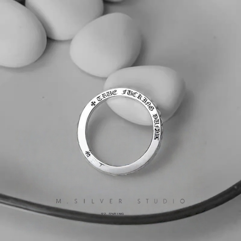 Chrome Hearts Cross Ring - Gothic 925 Sterling Silver Jewelry | David Studio