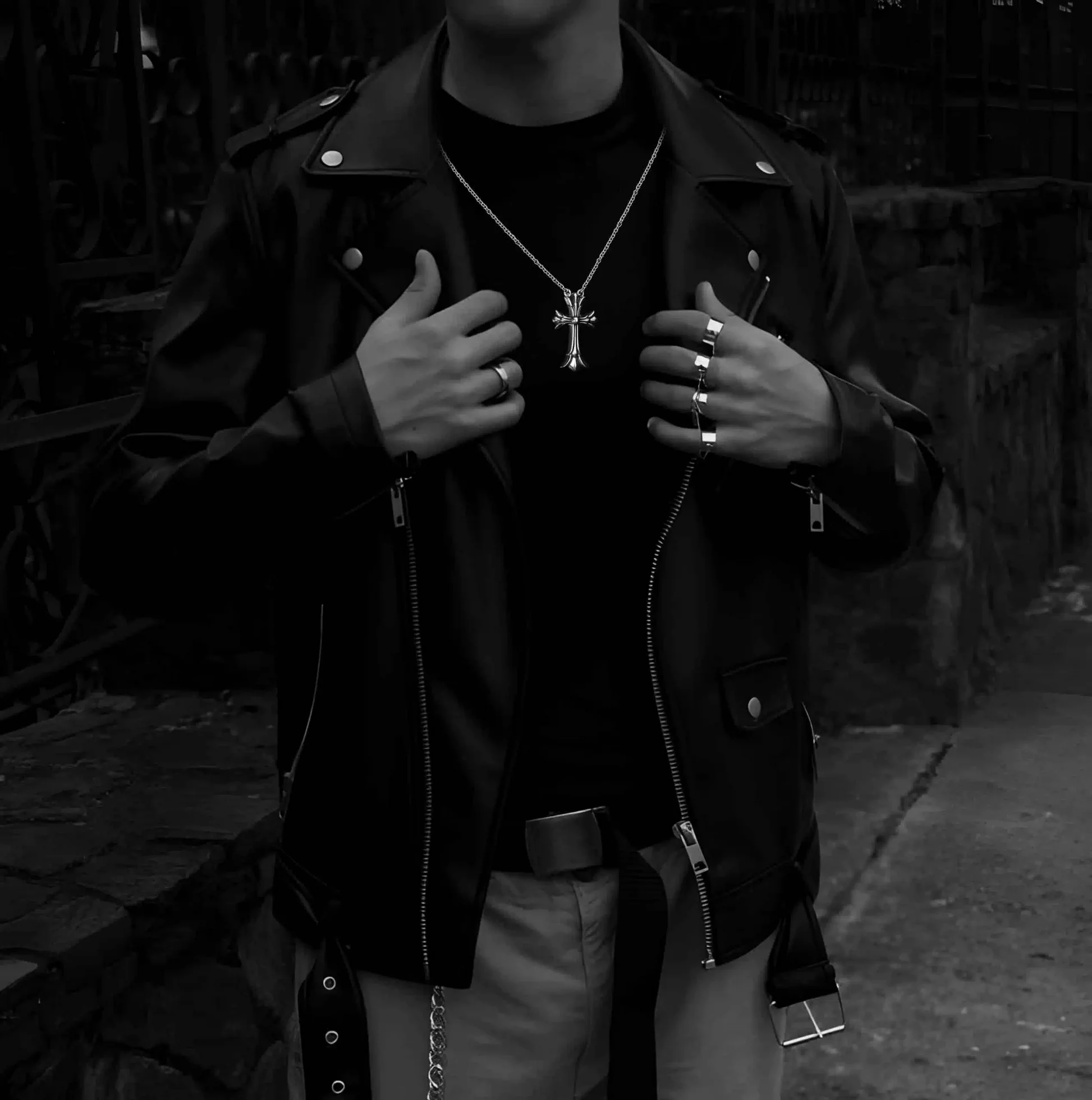 Chrome Hearts Cross Ring - Gothic 925 Sterling Silver Jewelry | David Studio