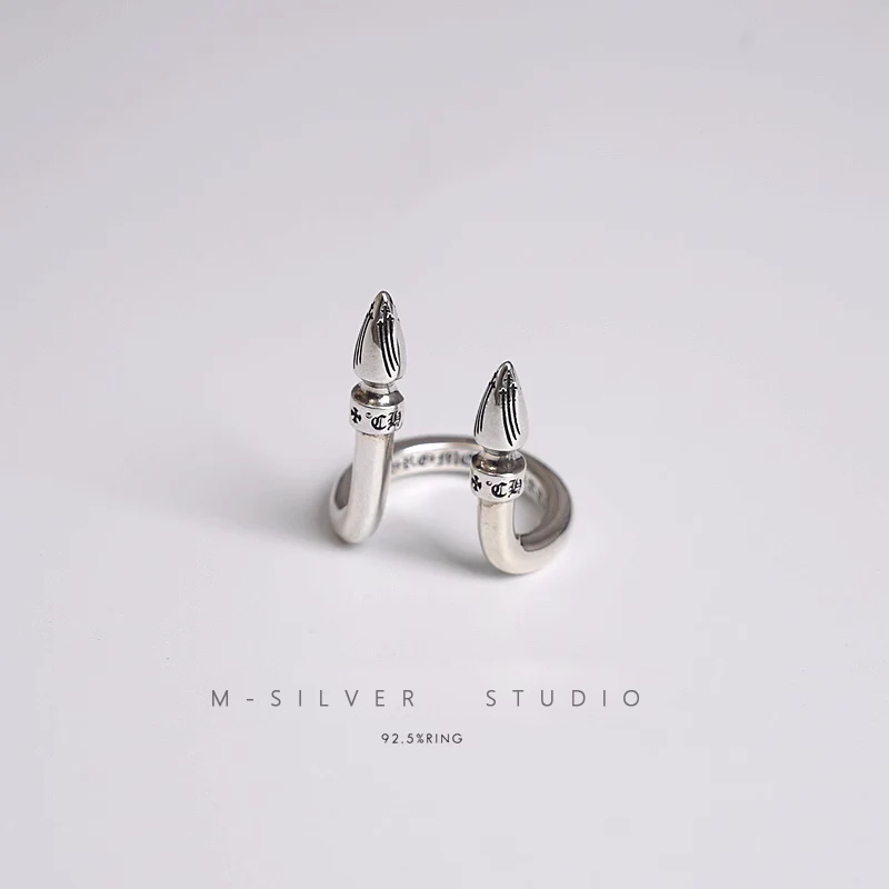 Chrome Hearts Cross Ring - Gothic 925 Sterling Silver Jewelry | David Studio