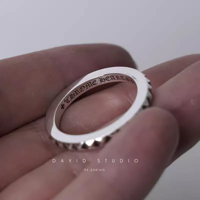 Chrome Hearts Cross Ring - Gothic 925 Sterling Silver Jewelry | David Studio