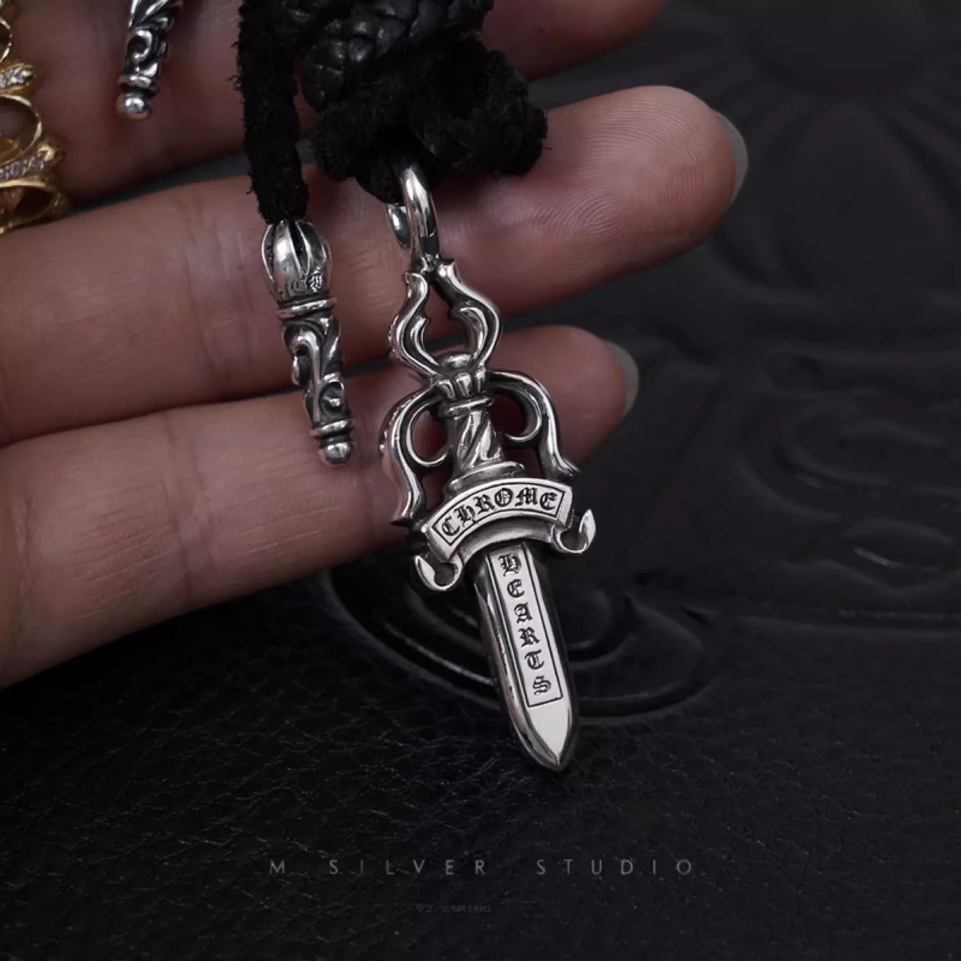 Chrome Hearts Cross Ring - Gothic 925 Sterling Silver Jewelry | David Studio