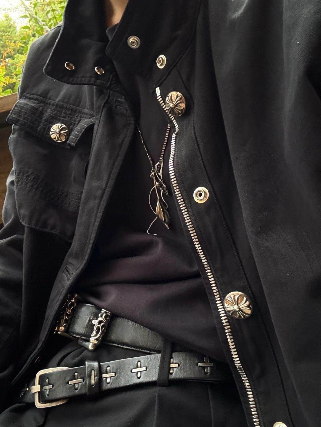 Chrome Hearts Cross Ring - Gothic 925 Sterling Silver Jewelry | David Studio