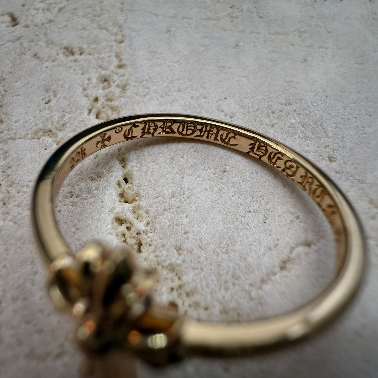 Chrome Hearts Cross Ring - Gothic 925 Sterling Silver Jewelry | David Studio