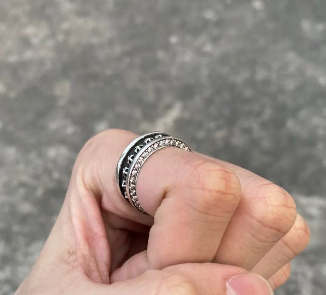 Chrome Hearts Cross Ring - Gothic 925 Sterling Silver Jewelry | David Studio