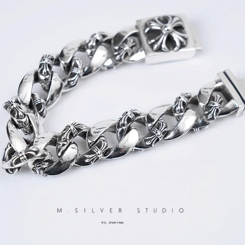 Chrome Hearts Cross Ring - Gothic 925 Sterling Silver Jewelry | David Studio