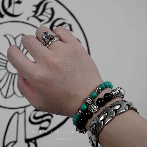 Chrome Hearts Cross Ring - Gothic 925 Sterling Silver Jewelry | David Studio