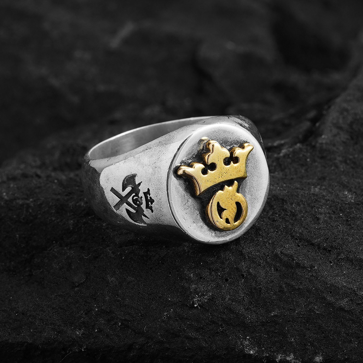 Chrome Hearts Cross Ring - Gothic 925 Sterling Silver Jewelry | David Studio