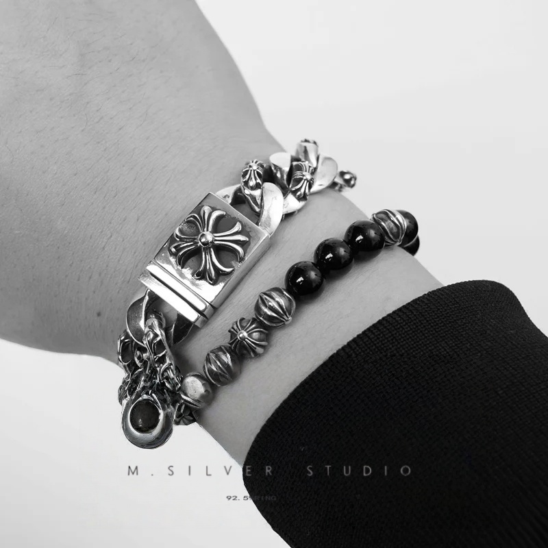 Chrome Hearts Cross Ring - Gothic 925 Sterling Silver Jewelry | David Studio