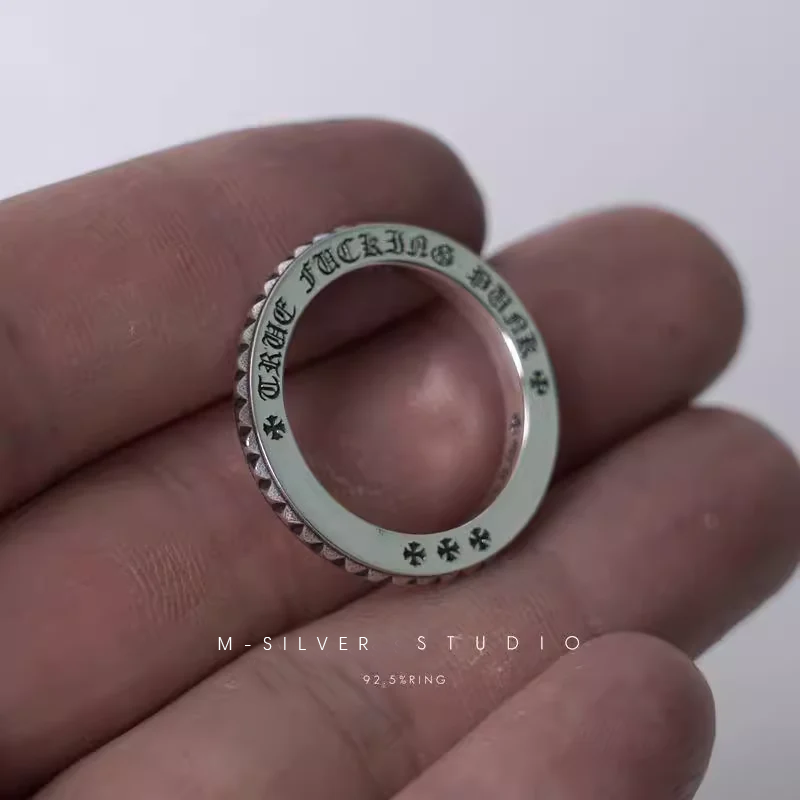 Chrome Hearts Cross Ring - Gothic 925 Sterling Silver Jewelry | David Studio