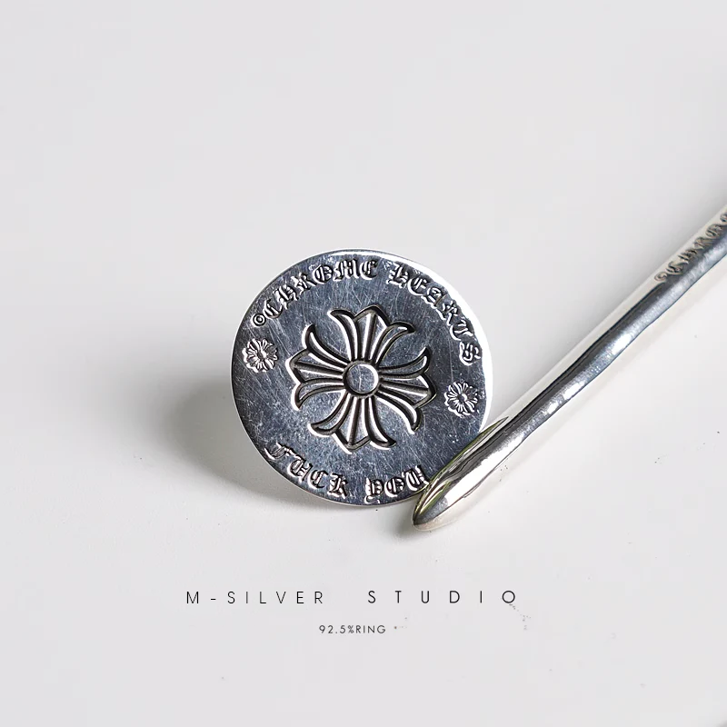 Chrome Hearts Cross Ring - Gothic 925 Sterling Silver Jewelry | David Studio