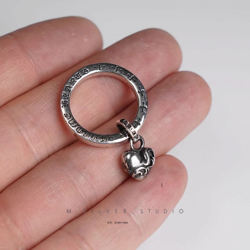 Chrome Hearts Cross Ring - Gothic 925 Sterling Silver Jewelry | David Studio