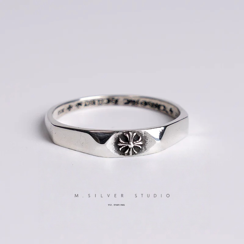 Chrome Hearts Cross Ring - Gothic 925 Sterling Silver Jewelry | David Studio