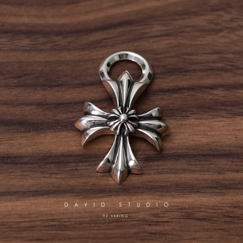 Chrome Hearts Cross Ring - Gothic 925 Sterling Silver Jewelry | David Studio