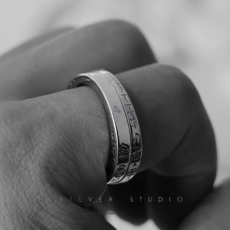 Chrome Hearts Cross Ring - Gothic 925 Sterling Silver Jewelry | David Studio