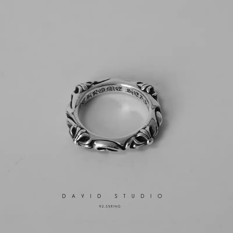 Chrome Hearts Cross Ring - Gothic 925 Sterling Silver Jewelry | David Studio