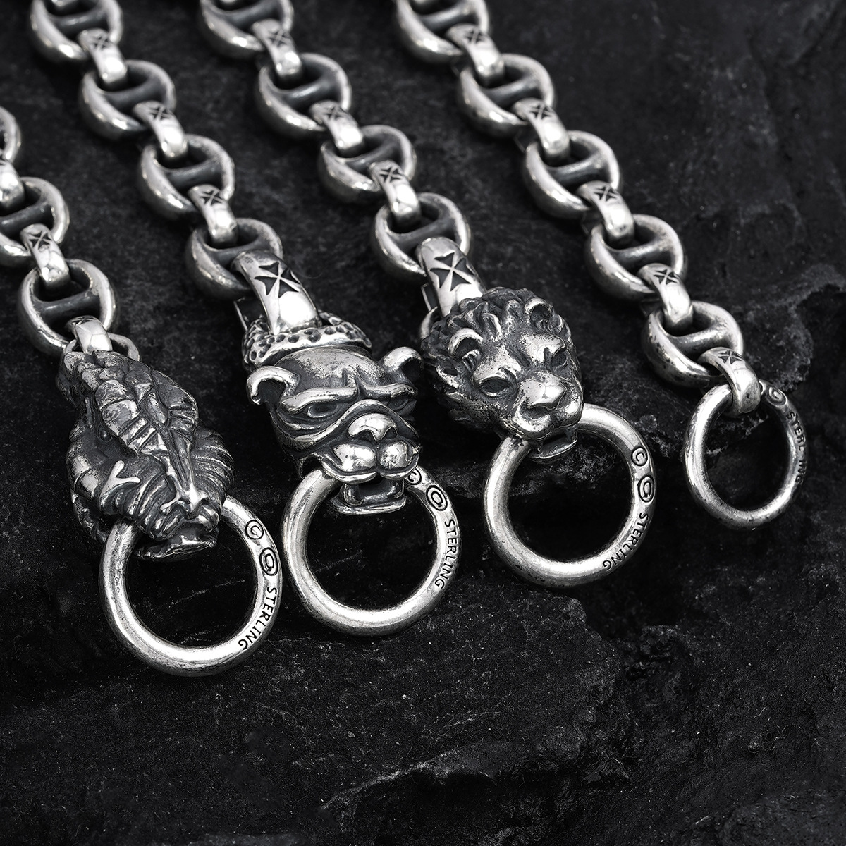 Chrome Hearts Cross Ring - Gothic 925 Sterling Silver Jewelry | David Studio