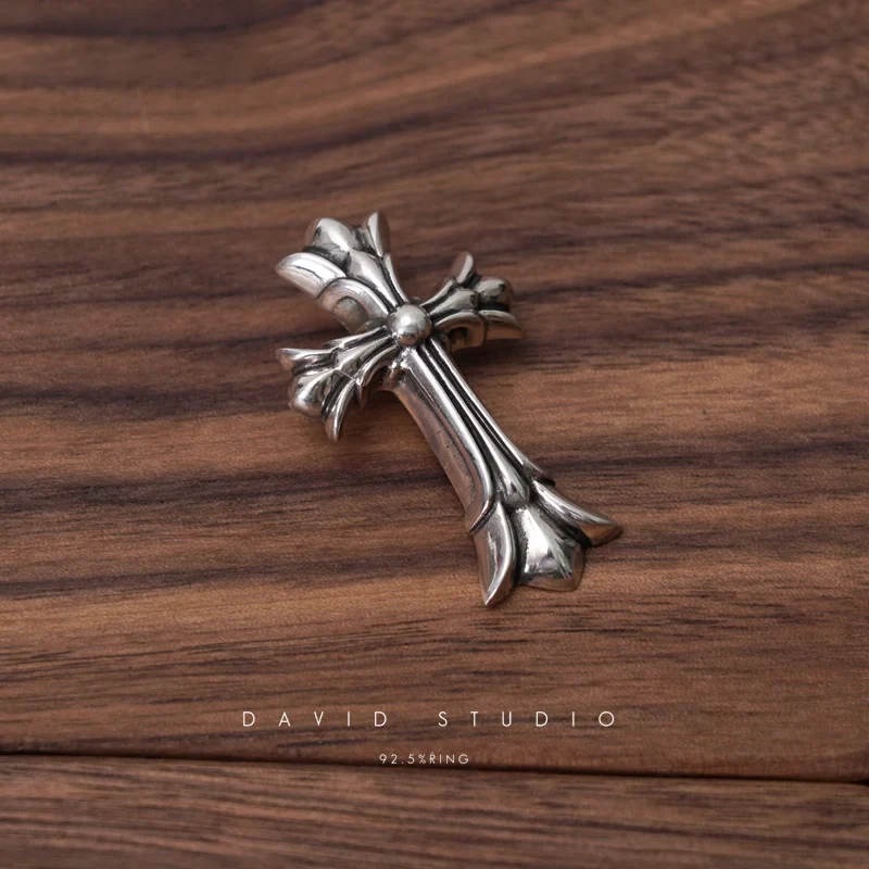 Chrome Hearts Cross Ring - Gothic 925 Sterling Silver Jewelry | David Studio