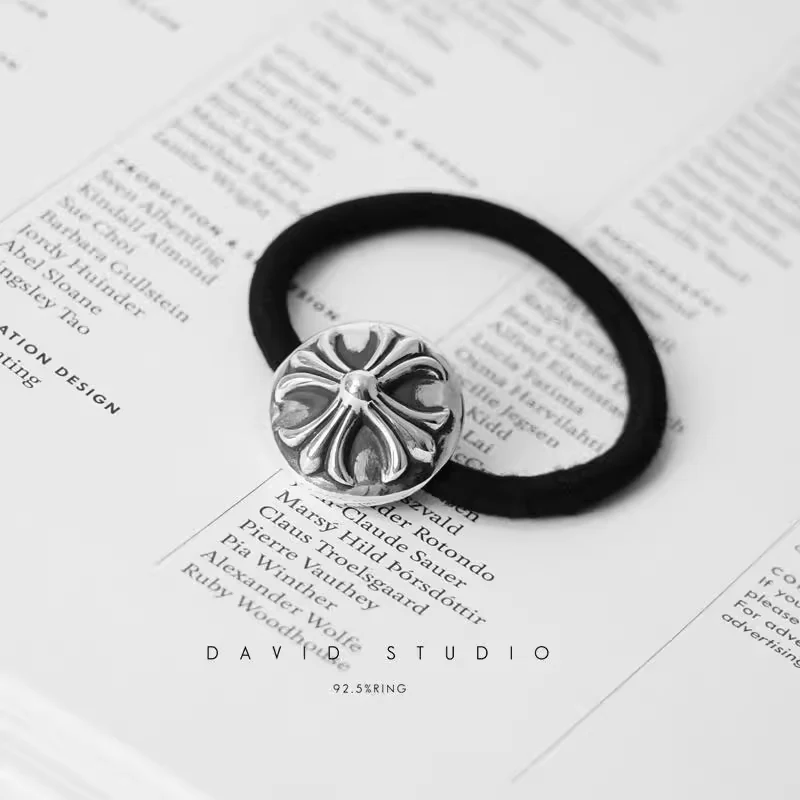 Chrome Hearts Cross Ring - Gothic 925 Sterling Silver Jewelry | David Studio