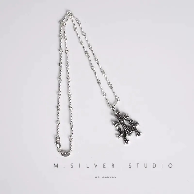 Chrome Hearts Cross Ring - Gothic 925 Sterling Silver Jewelry | David Studio