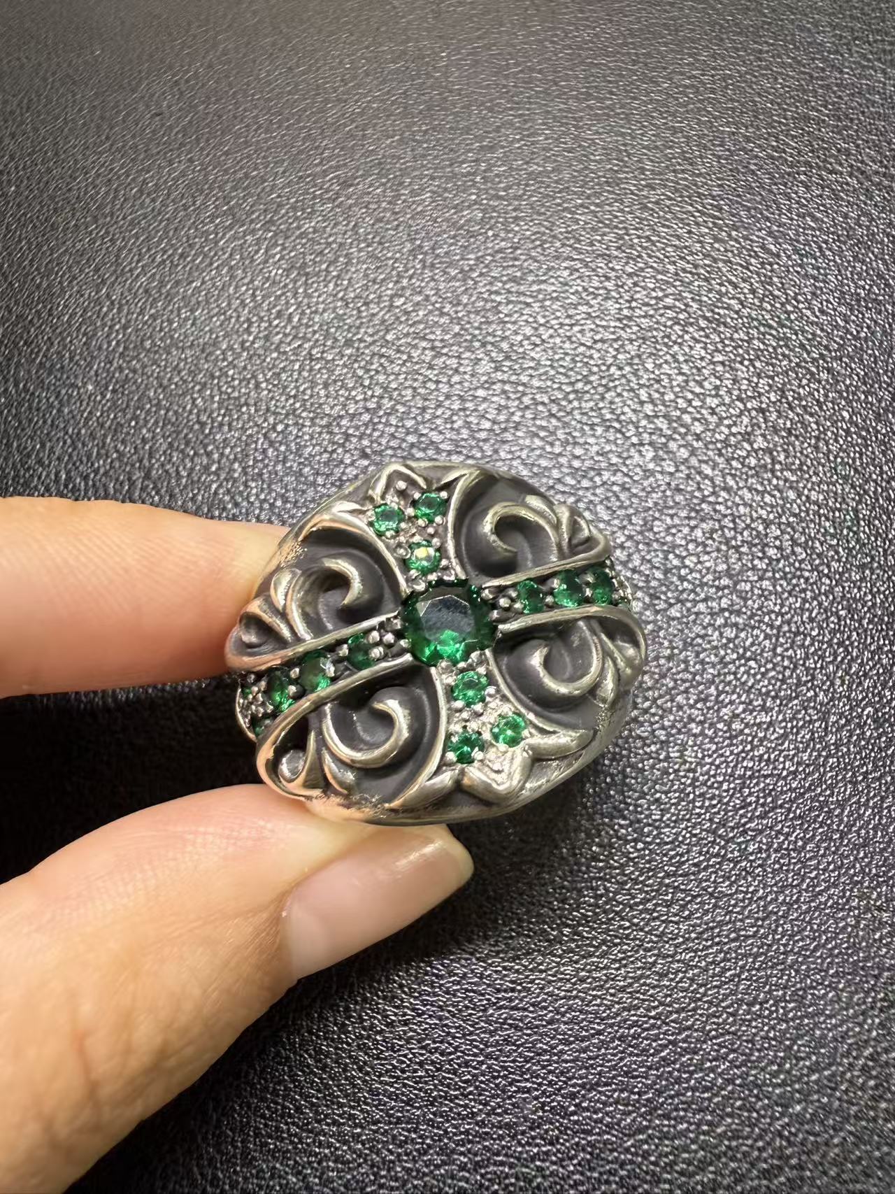 Chrome Hearts Cross Ring - Gothic 925 Sterling Silver Jewelry | David Studio