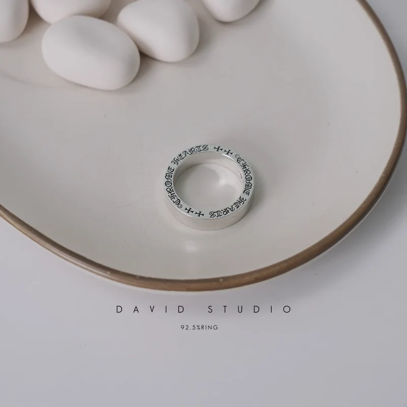 Chrome Hearts Cross Ring - Gothic 925 Sterling Silver Jewelry | David Studio