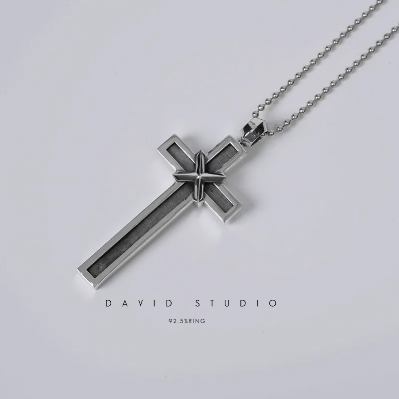 Chrome Hearts Cross Ring - Gothic 925 Sterling Silver Jewelry | David Studio