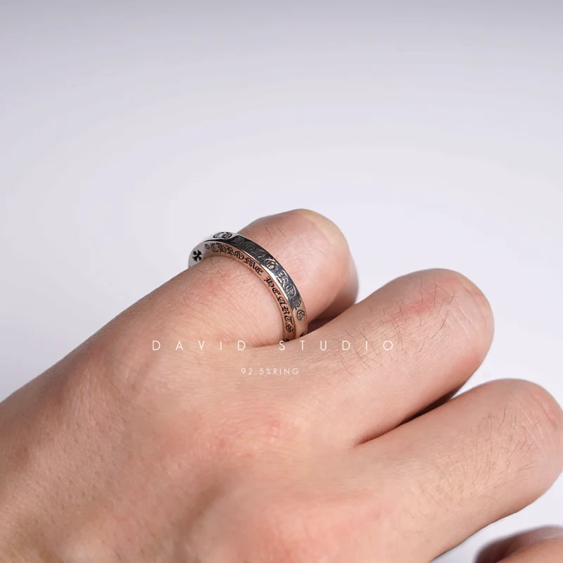 Chrome Hearts Cross Ring - Gothic 925 Sterling Silver Jewelry | David Studio