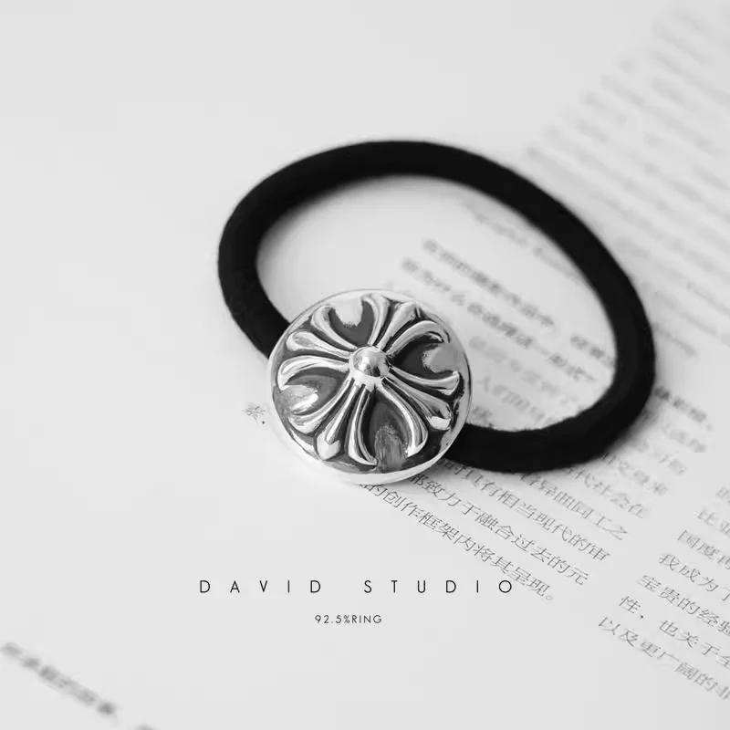 Chrome Hearts Cross Ring - Gothic 925 Sterling Silver Jewelry | David Studio