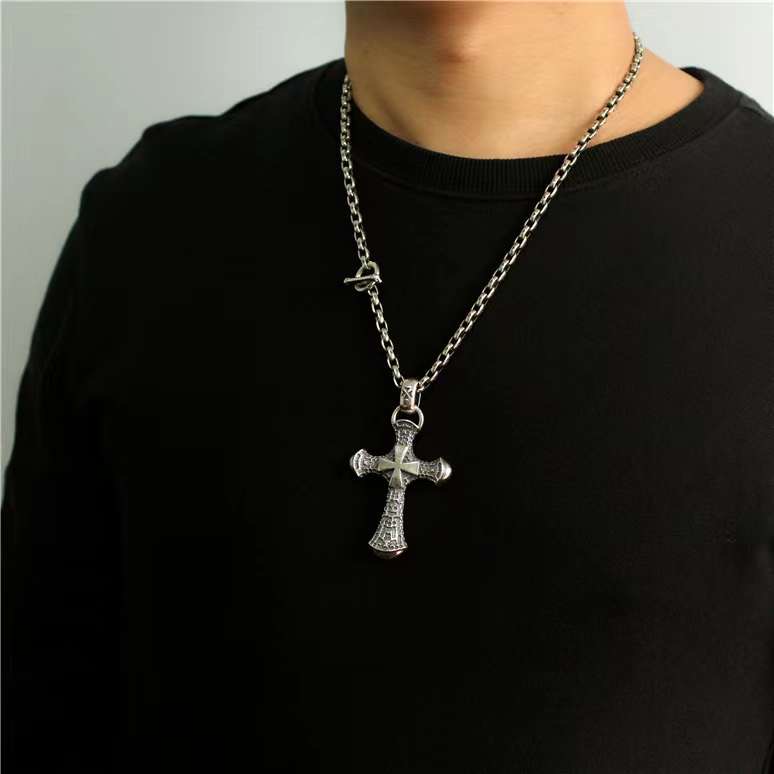 Chrome Hearts Cross Ring - Gothic 925 Sterling Silver Jewelry | David Studio