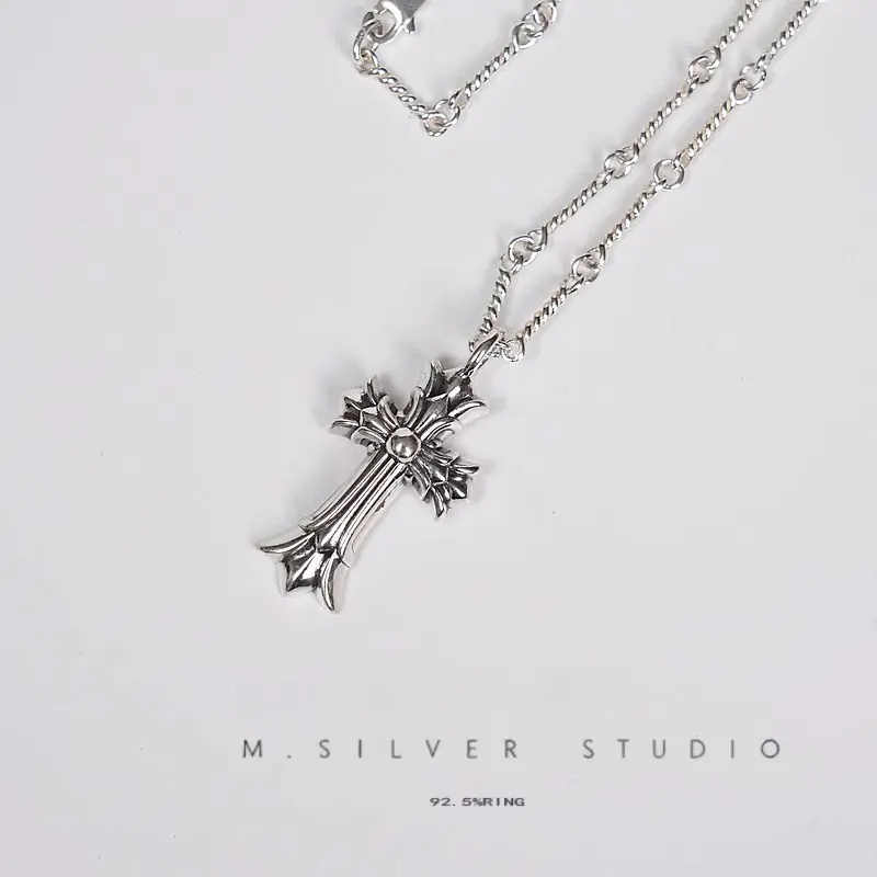 Chrome Hearts Cross Ring - Gothic 925 Sterling Silver Jewelry | David Studio