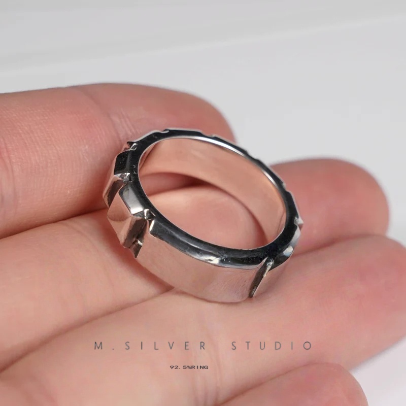 Chrome Hearts Cross Ring - Gothic 925 Sterling Silver Jewelry | David Studio