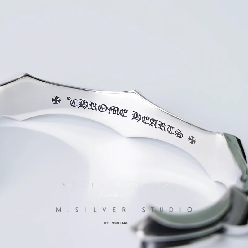 Chrome Hearts Cross Ring - Gothic 925 Sterling Silver Jewelry | David Studio