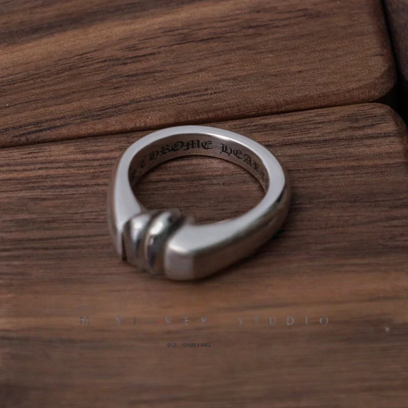 Chrome Hearts Cross Ring - Gothic 925 Sterling Silver Jewelry | David Studio